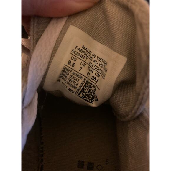 Converse Women's Sneakers Shoes One Star Gray Size 9.5 Lace Up - Picture 4 of 7